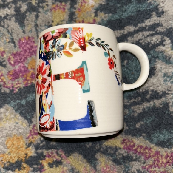 Anthropologie Starla M. Halfmann Petal Pallette, Monogram Mug-choose 1@ checkout - Picture 12 of 15